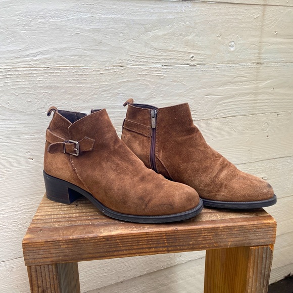 Leather/suede boots size 9 - Picture 1 of 9